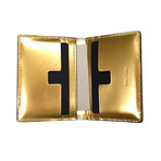 Tom Ford // Leather Mini Wallet // Metallic Gold