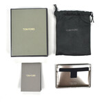 Tom Ford // Leather Card Holder // Metallic Silver