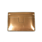 Tom Ford // Leather Card Holder // Metallic Bronze