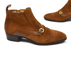 Gucci // Suede Western Boots // Brown (US: 9.5)
