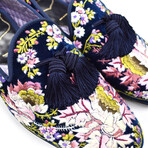 Tom Ford // Floral Velvet Loafers // Navy (US: 8)