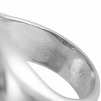 Cartier // Jeton Sauvage 18K White Gold Black + White Diamond Ring // Ring Size: 7.5 // Estate