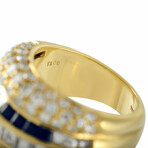 Tiffany & Co. // 18K Yellow Gold Diamond + Sapphire Ring // Ring Size: 6.5 // Estate