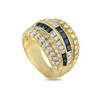 Tiffany & Co. // 18K Yellow Gold Diamond + Sapphire Ring // Ring Size: 6.5 // Estate