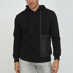 Juigo Hoodie with Side Pocket // Black (XS)