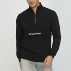 Hanico Half Zip Sweatshirt // Black (S)