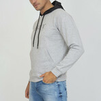 Serdio Color Block Hoodie // Gray Melange (XS)