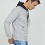 Serdio Color Block Hoodie // Gray Melange (XS)