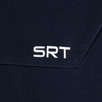 Kimki Half Zip Hoodie Sweatshirt // Navy (XS)