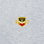 Burda College Jacket Sweatshirt // Gray Melange + Navy (S)