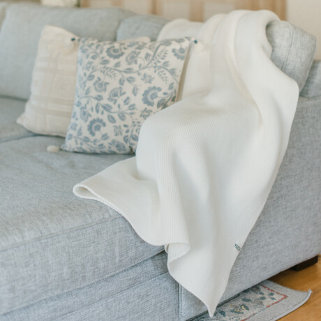 Luxe Organic Weighted Blanket // Serene White (10lb)