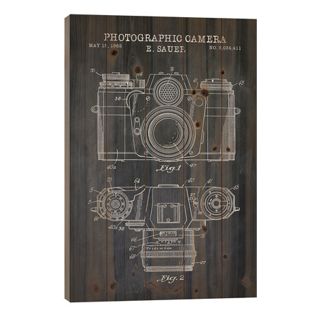 1962 Sauer Camera, Black by PatentPrintStore