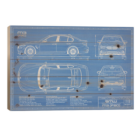 BMW M3 (F80) Blueprint by Action Blueprints