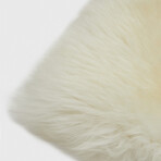Sheepskin Cushion Cover // Natural White
