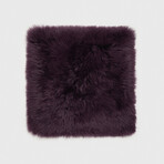 Sheepskin Cushion Cover // Purple