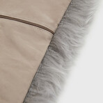 Sheepskin Cushion Cover // Smoke Gray