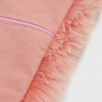 Sheepskin Cushion Cover // Pink