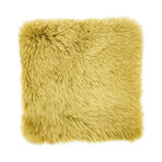 Sheepskin Cushion Cover // Mustard