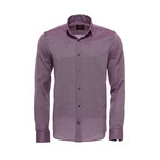 Triston Button Down Shirt // Burgundy (XL)