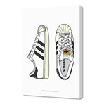 Adidas Superstar80S (12"H x 8"W x 0.75"D)