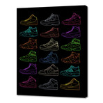 Light Jordan Sneakers (10"H x 8"W x 0.75"D)