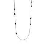 Sterling Silver + Hematite Necklace // 40.5" // Store Display
