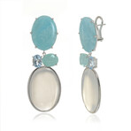 Rock Candy Sterling Silver + Rock Crystal Earrings // Store Display