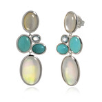 Rock Candy Sterling Silver + Mother of Pearl Earrings // Store Display