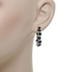 Lollipop Sterling Silver + Onyx Earrings // Store Display
