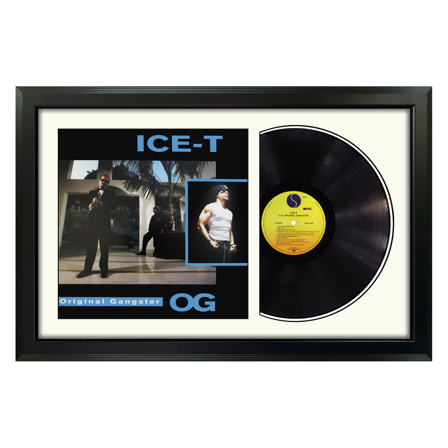 Ice T O G Original Gangster Single Record Black Mat Rap 
