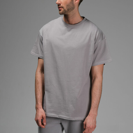 Riley Oversize T-Shirts // Light Gray (XS)