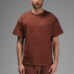 Joel Oversize T-Shirts // Brown (S)