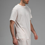 Keith Oversize T-Shirts // Cream (XS)