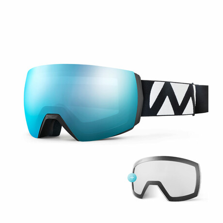 ULTRA XL Ski Goggles // Pure Black Frame VLT 13%