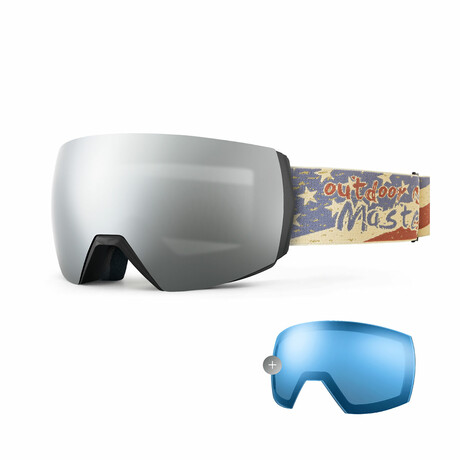 ULTRA XL Ski Goggles // Flag Frame VLT 10%