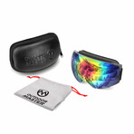 PRO XM Ski Goggles // Black-Gray Frame VLT 10% (VLT 10% Gray Lens + Polarized Yellow Lens)