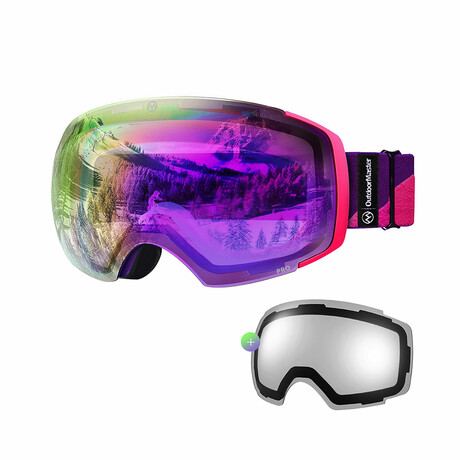 PRO XM Ski Goggles // Pink-Purple Frame VLT 45%
