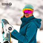PRO XM Ski Goggles // Pink-Purple Frame VLT 45%