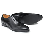 Wingtip Oxford Brogue Leather Shoes // Black (US: 7)