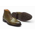 Balmoral Leather Boot // Olive Grain (US: 8)