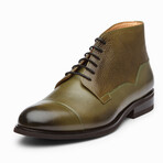 Balmoral Leather Boot // Olive Grain (US: 8)
