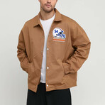 Miami Dolphins Bomber Jacket // Brown (S)