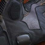 Rider Summer Gloves // Brown + Black (X-Small)