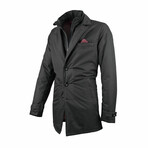 Jacket Trench Coat // Gray (XL)