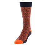 Cross And Flake Zig Zag Boot Socks // 4 Packs