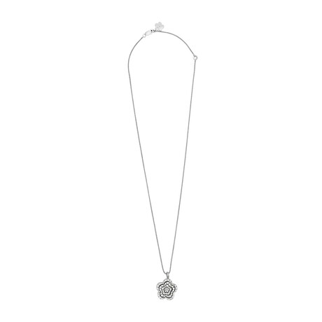 18K White Gold Diamond Necklace // 18" // New
