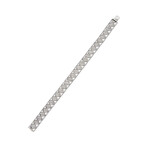 18K White Gold Diamond Link Bracelet // 6.75" // New