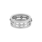 18K Yellow Gold + 18k White Gold Diamond Ring // Ring Size: 7.25 // New