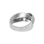 18K White Gold Diamond Ring // Ring Size: 6.5 // New