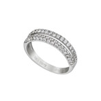 18K White Gold Diamond Ring // Ring Size: 7.25 // New